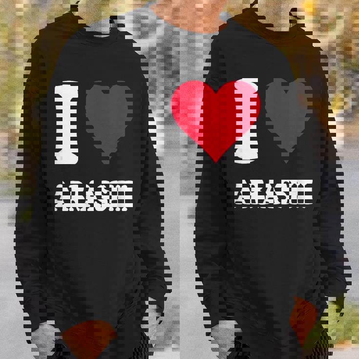 レッドハート I Love Arashi スウェットシャツ 彼への贈り物