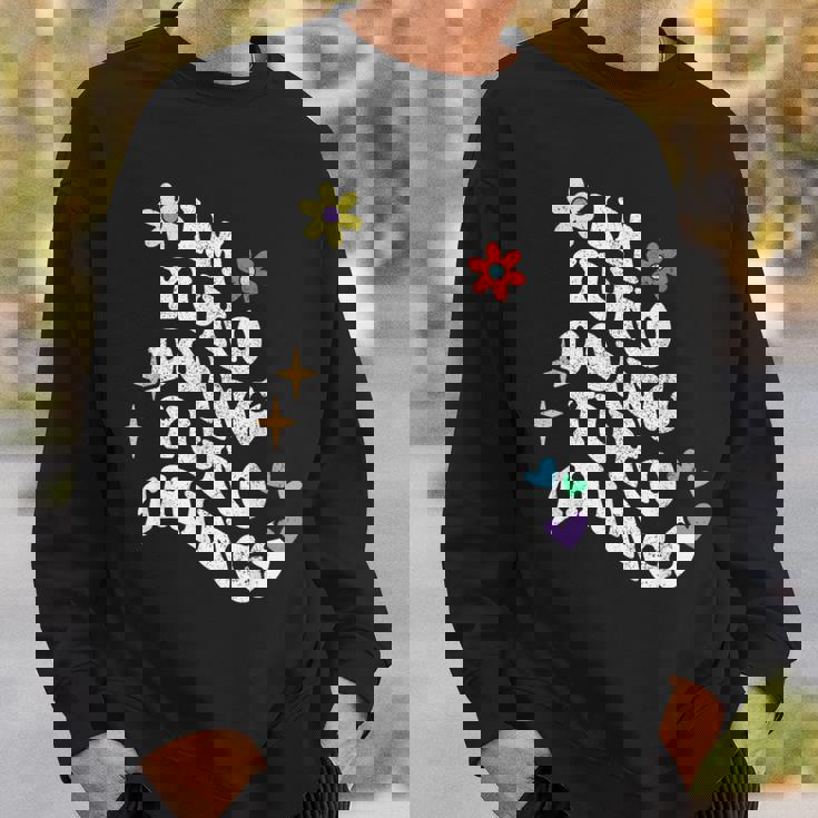 レトロ グルーヴィーなイム 優子 やってる ゆうこ こと おもしろい 母の日 スウェットシャツ 彼への贈り物