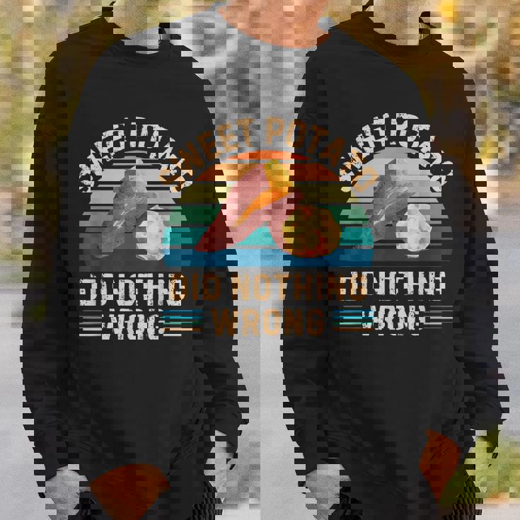 レトロ サツマイモ Did Nothing Wrong ヴィンテージ サツマイモ スウェットシャツ 彼への贈り物