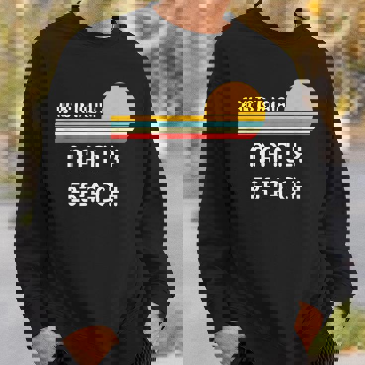 レトロ マンリービーチ オリジナル オーストラリア ヴィンテージ 70年代サンセット アート スウェットシャツ 彼への贈り物