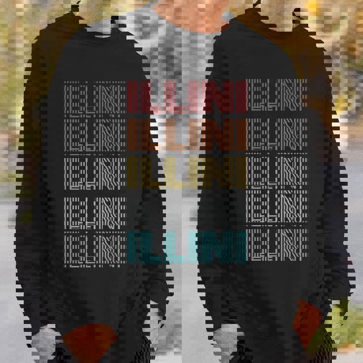 レトロ ヴィンテージ Illini スウェットシャツ 彼への贈り物