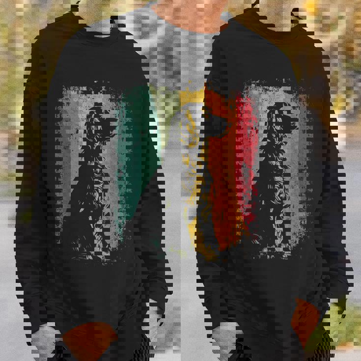 レトロヴィンテージドッグデザインイングリッシュコッカースパニエル スウェットシャツ 彼への贈り物