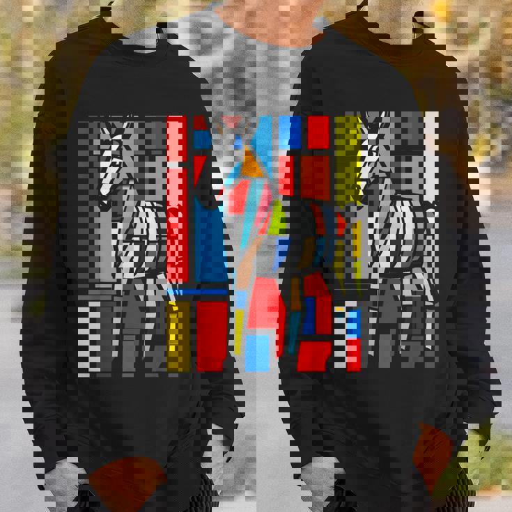 ロバ カラフル 動物 グラフィック アートワーク ロバ スウェットシャツ 彼への贈り物