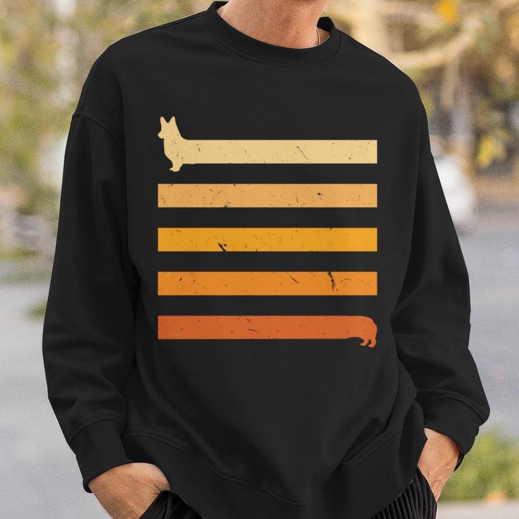 ロングコーギー犬カーディガン ウェルシュコーギー犬ギフト 長袖tシャツ スウェットシャツ 彼への贈り物