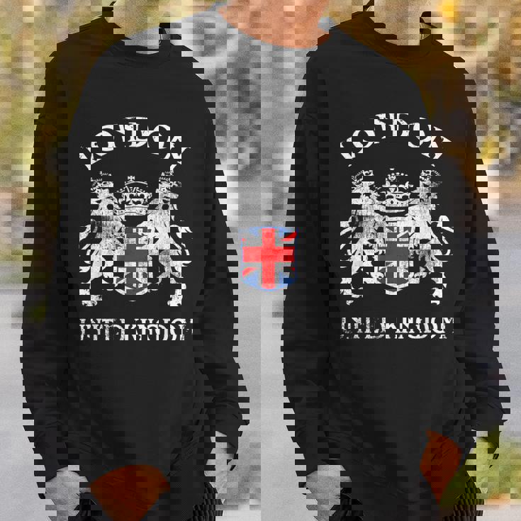 ロンドンのお土産 英国エンブレム 英国国旗 記念品 サイト スウェットシャツ 彼への贈り物