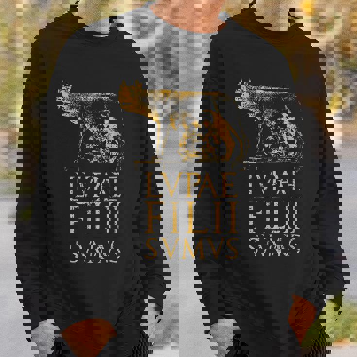 ローマの狼 古代ローマ ローマ帝国の名言 スウェットシャツ 彼への贈り物