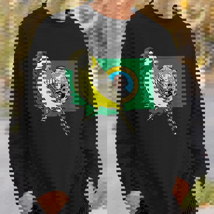 ワシントン州旗 ゴールドフィンチ 鳥 スウェットシャツ 彼への贈り物