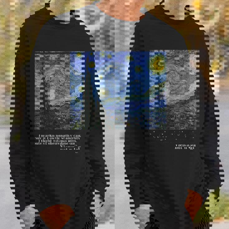 ヴィンセント・ファン・ゴッホによる星月夜 スウェットシャツ 彼への贈り物