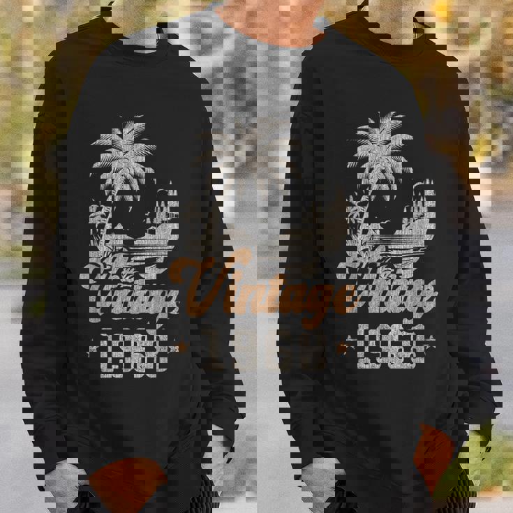ヴィンテージ 1968 誕生日 58歳 ヤシの木 スウェットシャツ 彼への贈り物