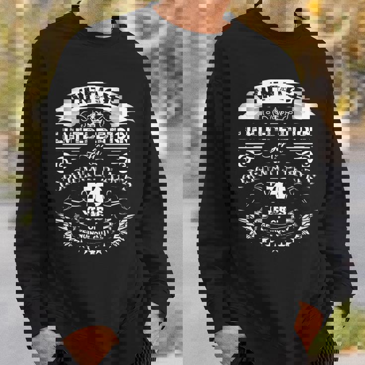 ヴィンテージ 70歳の誕生日シャツ 面白い レトロ メンズ 70歳 長袖tシャツ スウェットシャツ 彼への贈り物