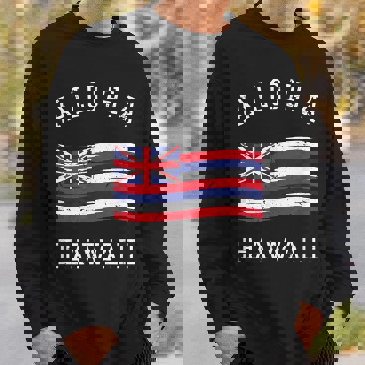 ヴィンテージ アロハ州 ハワイ国旗 ハワイアン 旗 メンズ レディース スウェットシャツ 彼への贈り物