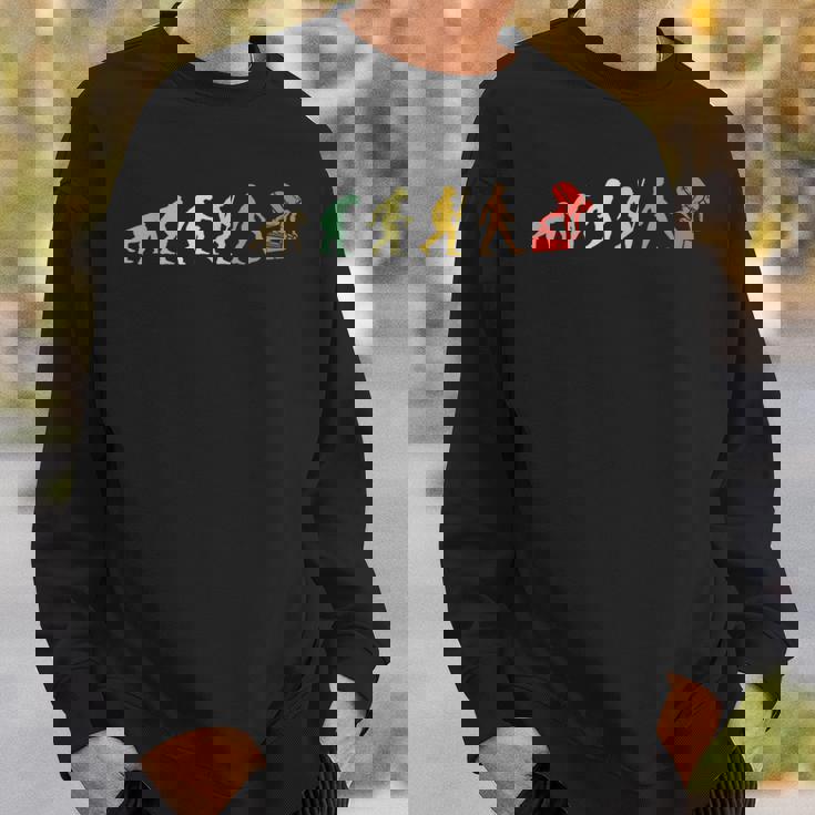 ヴィンテージ スイム レトロ スイミング 進化 面白いスイマー スウェットシャツ 彼への贈り物