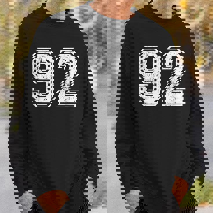 ヴィンテージ スポーツ 数字 92 九十二 スウェットシャツ 彼への贈り物