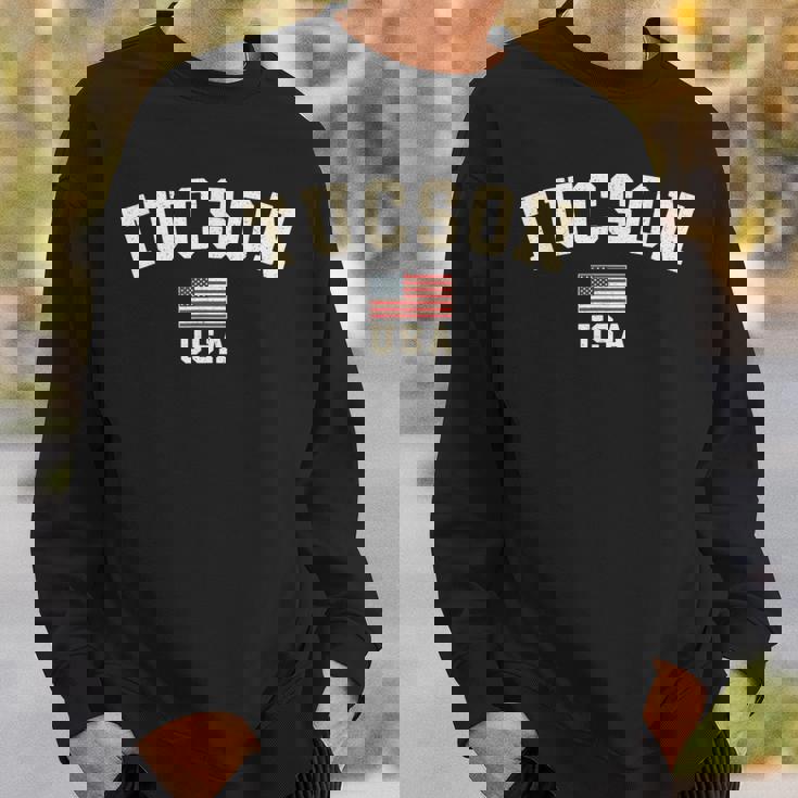 ヴィンテージ ツーソン アメリカ アメリカ 国旗 アリゾナ クール お土産 レトロ スウェットシャツ 彼への贈り物