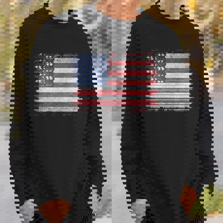 ヴィンテージ 星条旗 スタイリッシュ シンプルデザイン スウェットシャツ 彼への贈り物