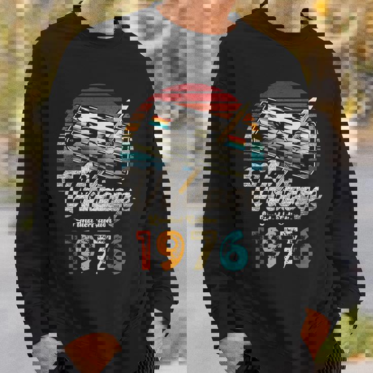 ヴィンテージ1976バースデー50年カセットペンシル スウェットシャツ 彼への贈り物