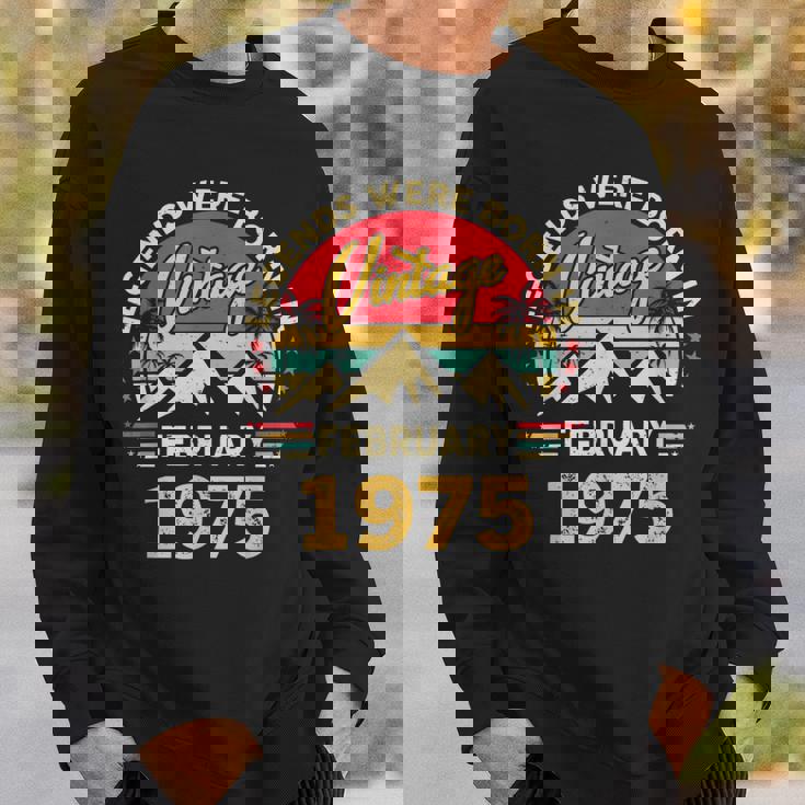 ヴィンテージ51歳の誕生日レジェンドは1975年2月に誕生しました。 スウェットシャツ 彼への贈り物