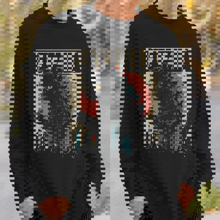 ヴィンテージキャットジラtシャツ 面白い子猫と猫 スウェットシャツ 彼への贈り物