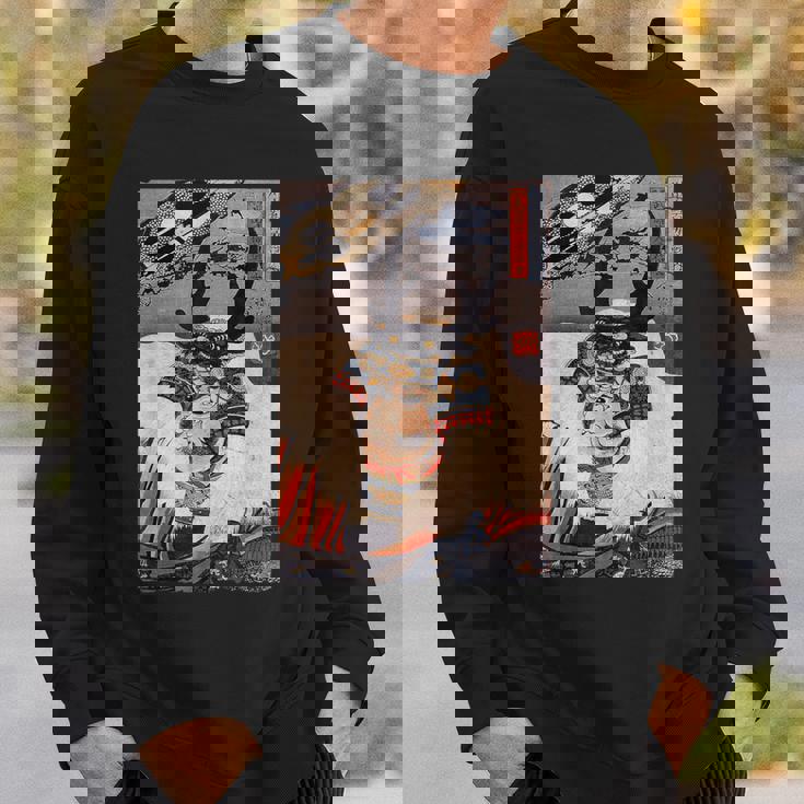 ヴィンテージ日本アート 歌川戦士武田信玄 武田信玄 スウェットシャツ 彼への贈り物