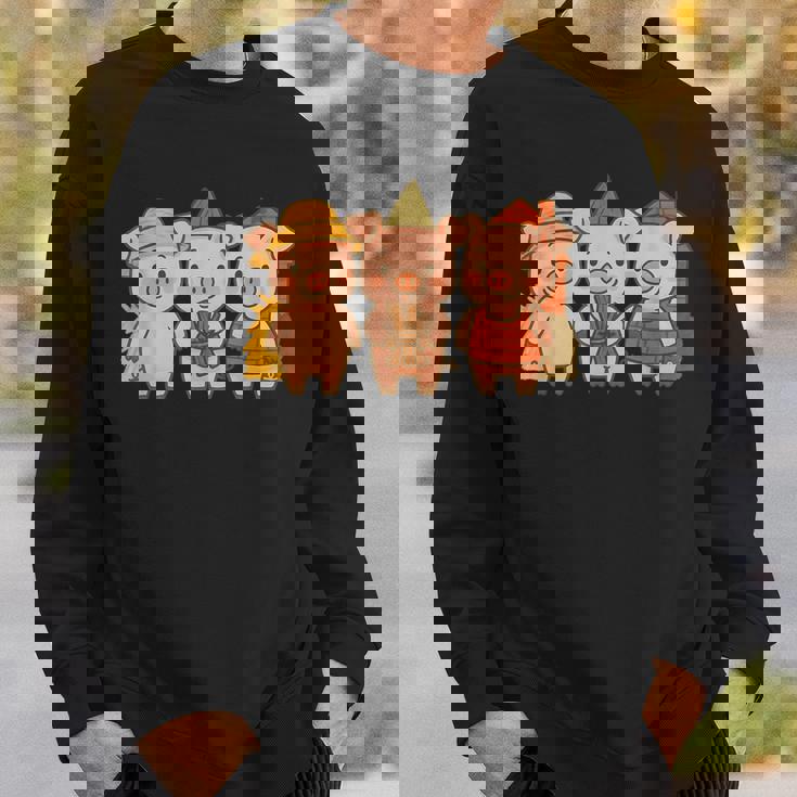 三匹の子ぶたのおとぎ話の絵本 スウェットシャツ 彼への贈り物