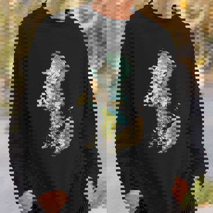 不思議の国のアリス マッドハッター ヴィンテージイラスト スウェットシャツ 彼への贈り物