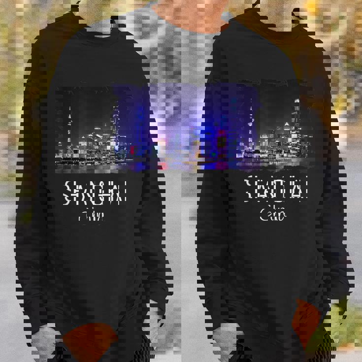 中国上海スカイライン 中国のお土産ギフト 上海 スウェットシャツ 彼への贈り物