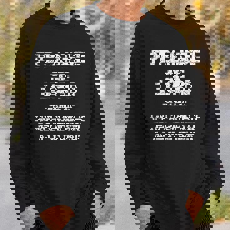 主を賛美する聖書の言葉 スウェットシャツ 彼への贈り物