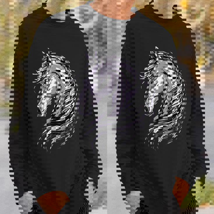 乗馬ポニー子馬ポニーファームライダーポニー乗馬馬 スウェットシャツ 彼への贈り物