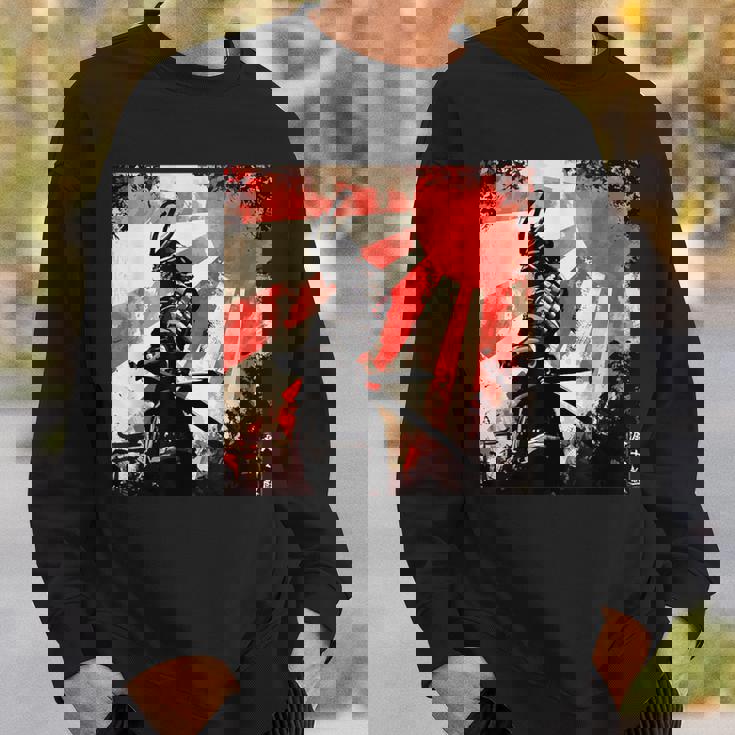 侍 日本のレトロアート 武士道 ヴィンテージ戦士 スウェットシャツ 彼への贈り物