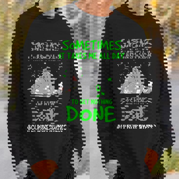 双極性障害啓発猫リボン スウェットシャツ 彼への贈り物