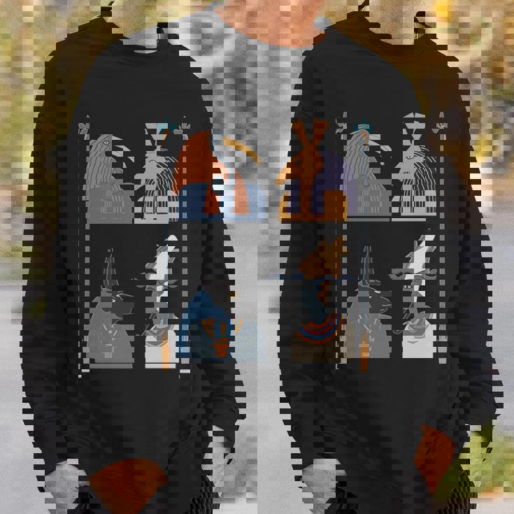 古代エジプトの神々 ファラオ神話 エジプトのピラミッド 長袖tシャツ スウェットシャツ 彼への贈り物
