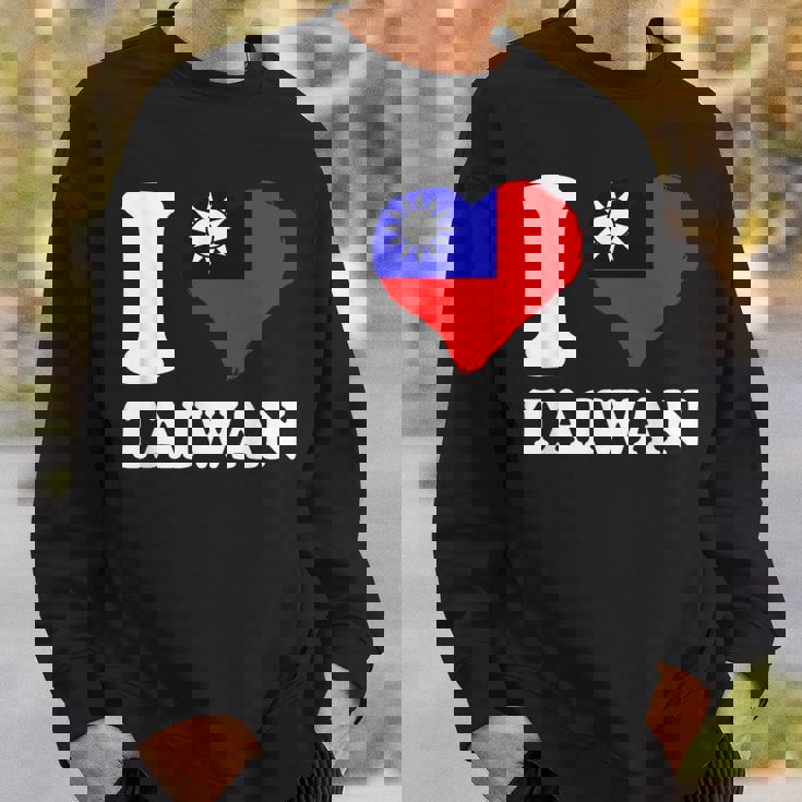 台湾の誇り 台湾のルーツ I Love Taiwan 台湾国旗 スウェットシャツ 彼への贈り物