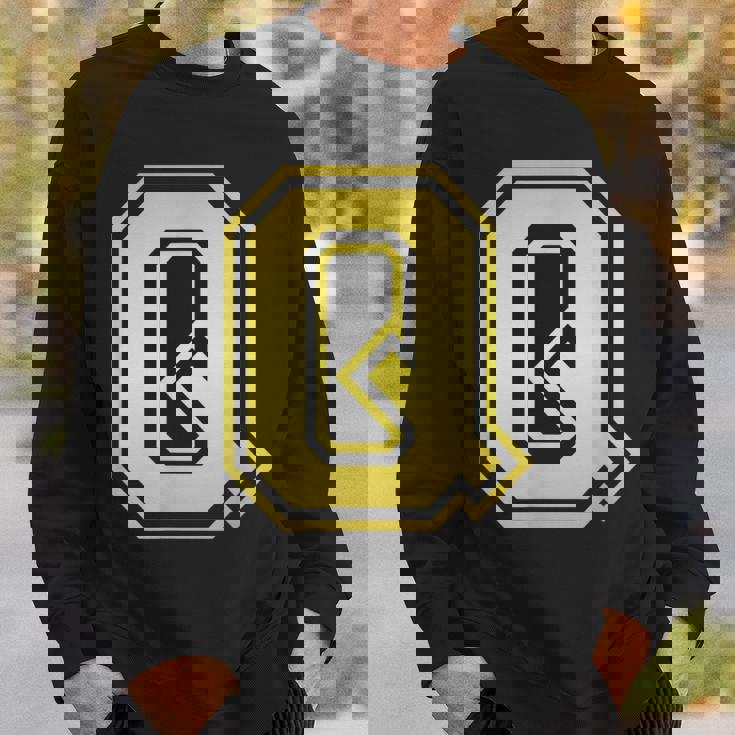 大文字 Q プリントされた明るいスタイルのデザイン。 スウェットシャツ 彼への贈り物