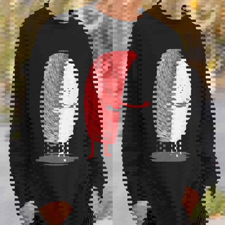 寿司 ハグ 甘い 和食 まぐろ にぎり スウェットシャツ 彼への贈り物