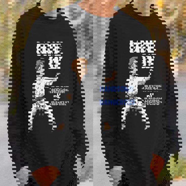 少年空手 キッズ空手ファイター格闘技 長袖tシャツ スウェットシャツ 彼への贈り物