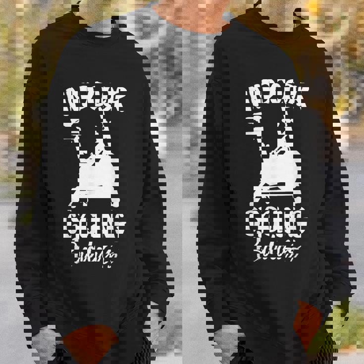 屋内 サイクリング スピンバイク 有酸素運動 ジム ワークアウト 面白い スピン クラス スウェットシャツ 彼への贈り物