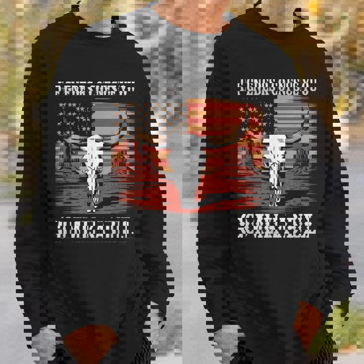 性別が混乱したら牛の乳を搾りに行け、アメリカ人 スウェットシャツ 彼への贈り物