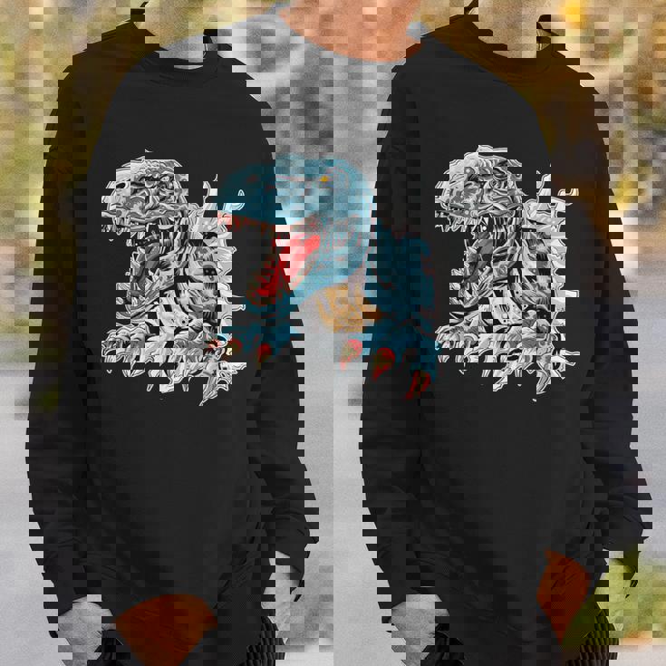 恐竜 おもしろ デフォルメ イラスト スウェットシャツ 彼への贈り物