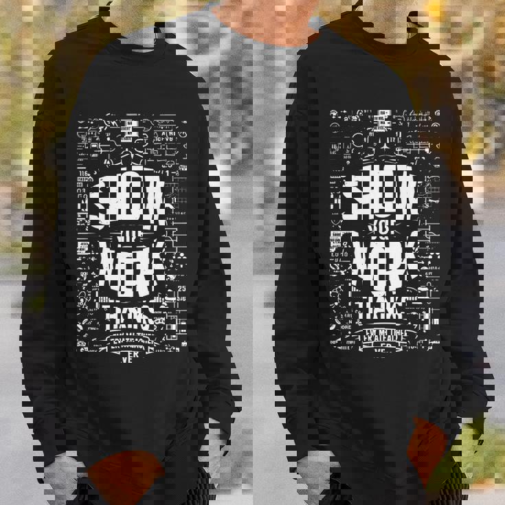 数学の先生に感謝の気持ちを伝えましょう。 長袖tシャツ スウェットシャツ 彼への贈り物