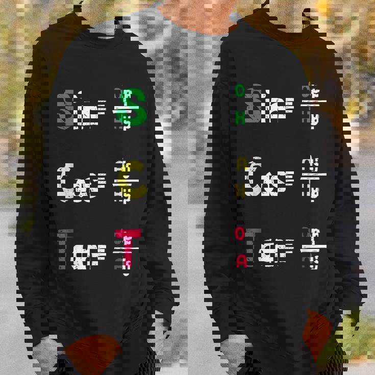 数学教師 三角法oh Cah Toa ジオメトリパロディ スウェットシャツ 彼への贈り物