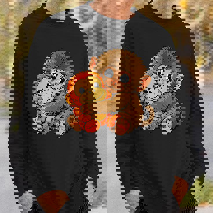 日本 かわいい 赤ちゃん モンキー パンチ ニホンザル パンチくん スウェットシャツ 彼への贈り物