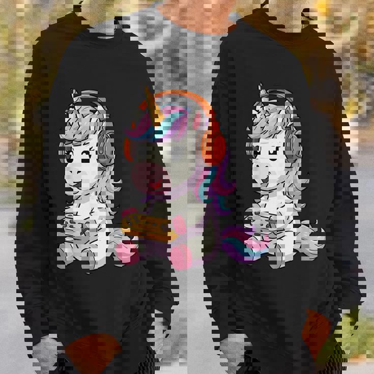 日本のユニコーン ゲーマー ヴィンテージ ゲーム レトロ ビデオゲーム スウェットシャツ 彼への贈り物