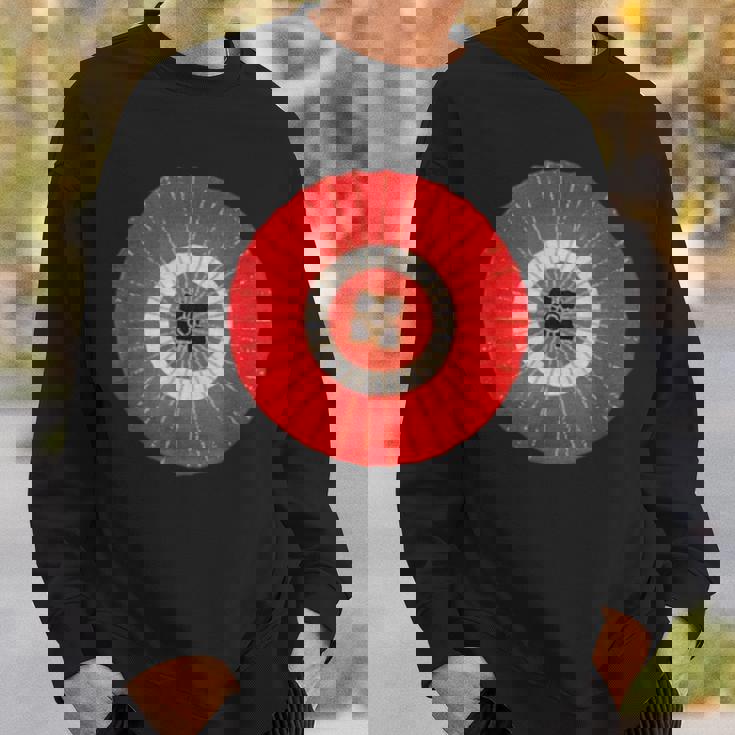 日本の伝統柄紅白傘 スウェットシャツ 彼への贈り物