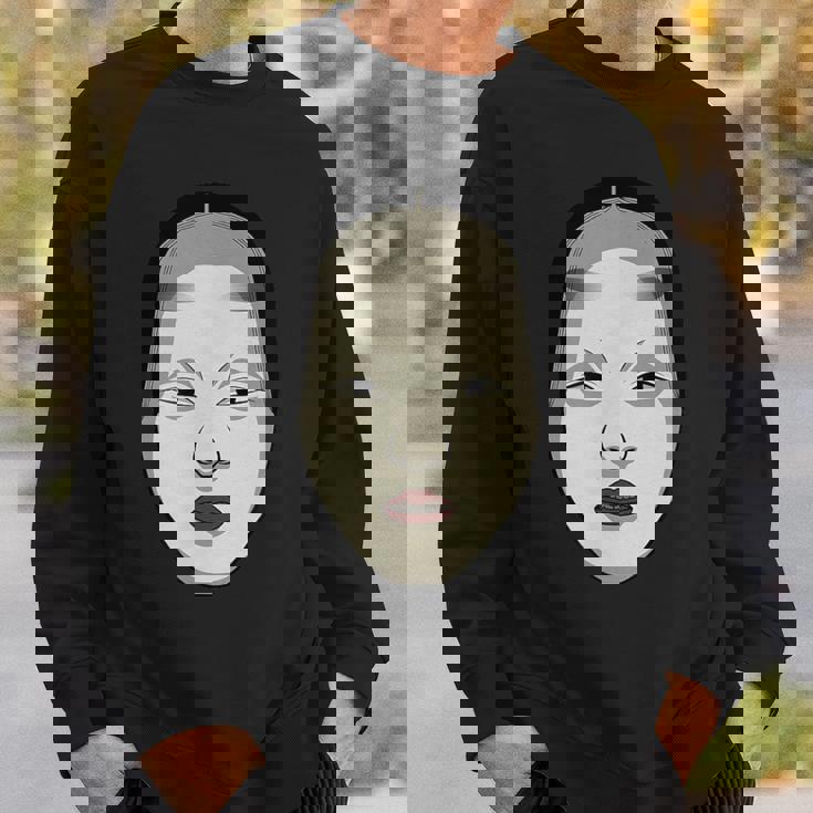 日本の能面 若女や若い女 スウェットシャツ 彼への贈り物