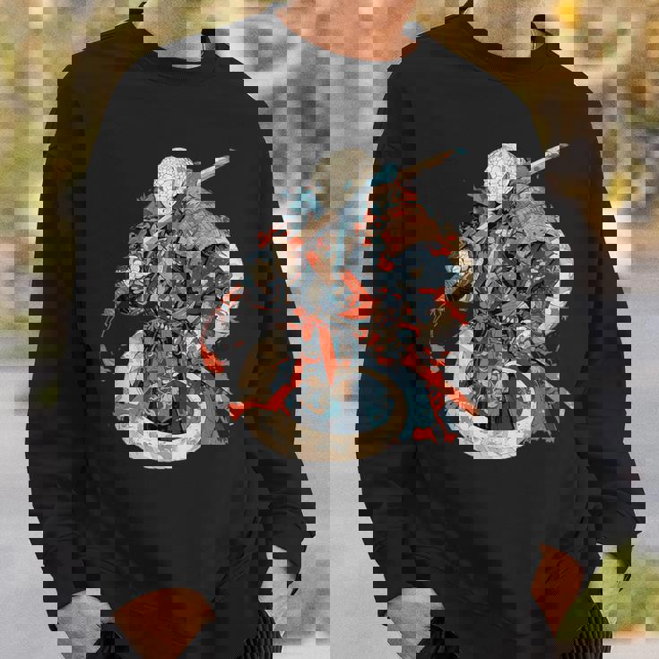 日本アート 蛇 忍者 浮世絵 アニメスタイル サムライスネーク スウェットシャツ 彼への贈り物