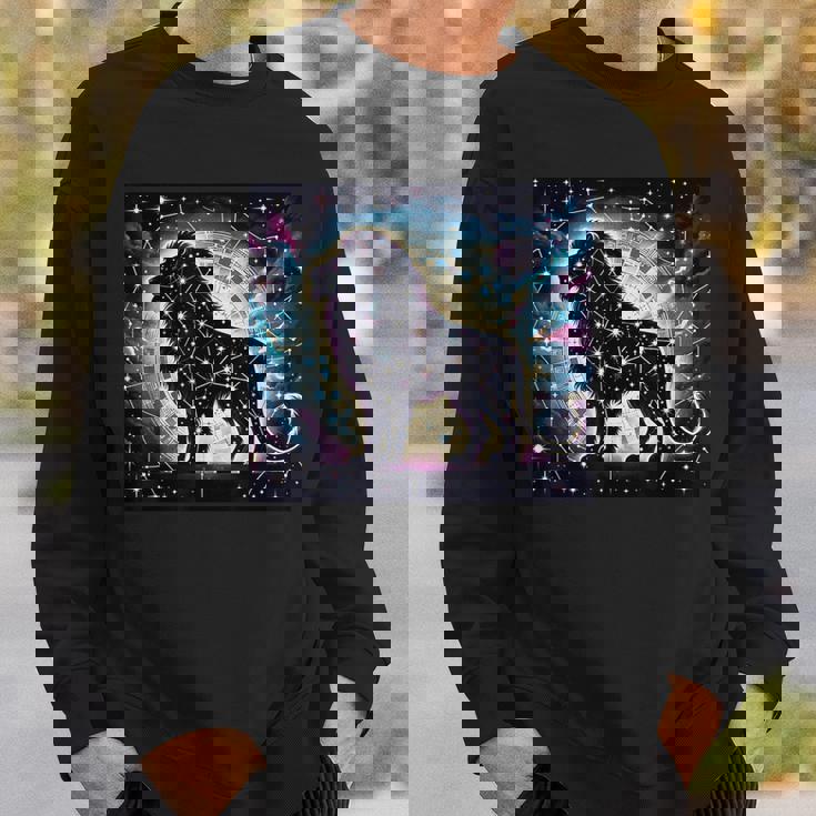 星柄 動物 天体 スウェットシャツ 彼への贈り物