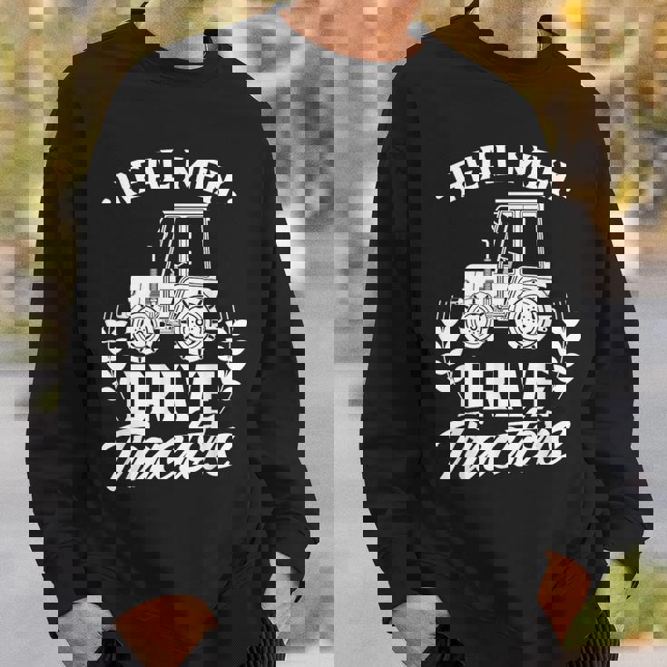 本物の男はトラクターを運転する 農作業 ランチ 農家 ファーム スウェットシャツ 彼への贈り物