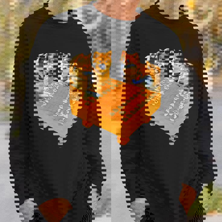 柴犬 将棋 イヌ 面白いtシャツ おもしろ 面白い 服 グッズ ネタ ウケ狙い メンズ 棋士 おもしろグッズ 長袖tシャツ スウェットシャツ 彼への贈り物