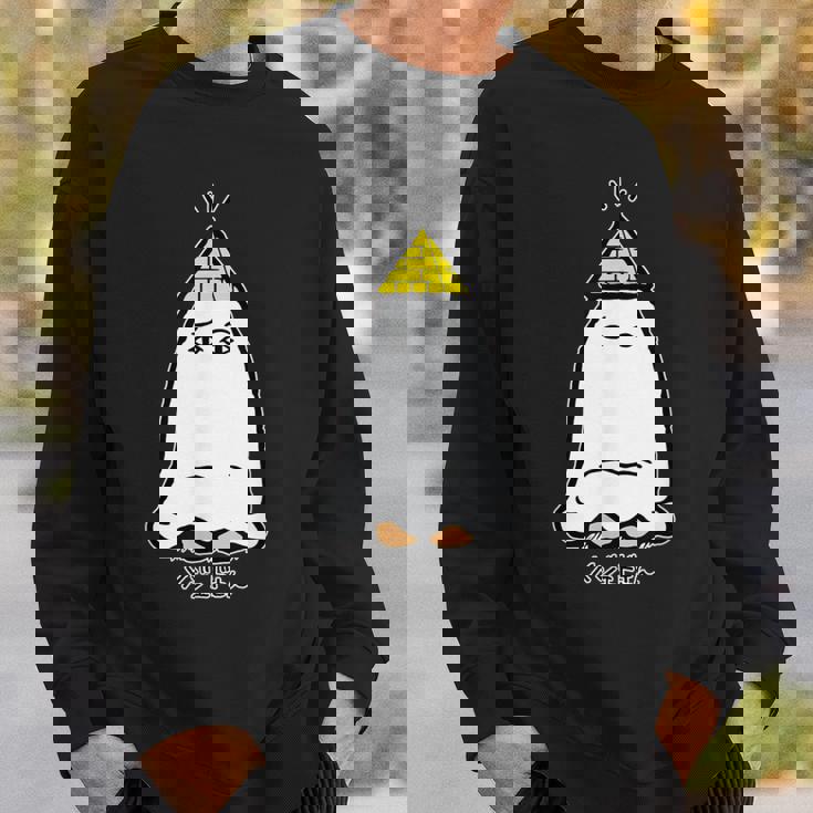 正座するメジェドさん スウェットシャツ 彼への贈り物