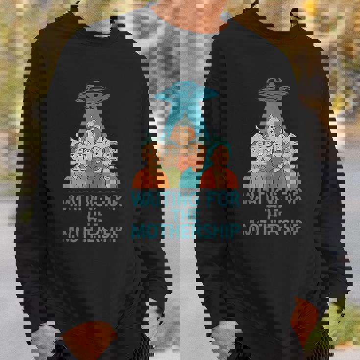 母艦を待つufo エイリアン陰謀論 スウェットシャツ 彼への贈り物